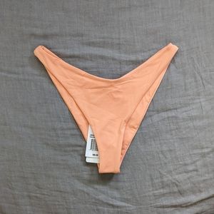L*Space Cabana Bikini Bottom Tangy Orange Pink